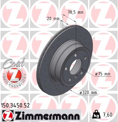 Discofreno - 150.3450.52 ZIMMERMANN