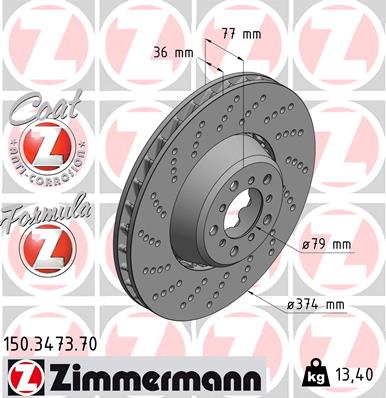 Discofreno - 150.3473.70 ZIMMERMANN