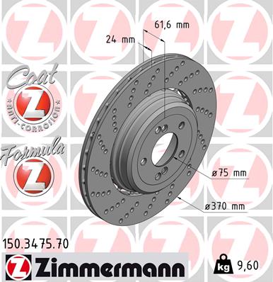 Discofreno - 150.3475.70 ZIMMERMANN