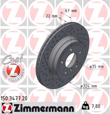Discofreno - 150.3477.20 ZIMMERMANN
