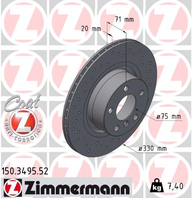 Discofreno - 150.3495.52 ZIMMERMANN