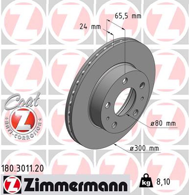Discofreno - 180.3011.20 ZIMMERMANN
