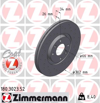 Discofreno - 180.3023.52 ZIMMERMANN
