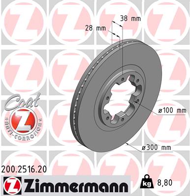 Discofreno - 200.2516.20 ZIMMERMANN
