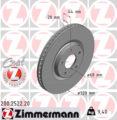 Discofreno - 200.2522.20 ZIMMERMANN