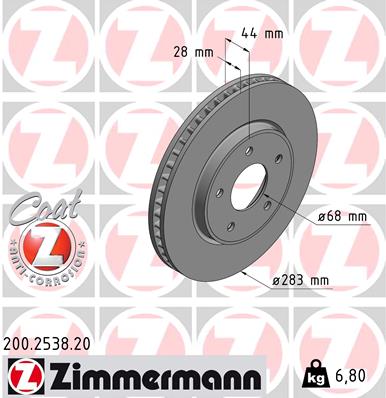 Discofreno - 200.2538.20 ZIMMERMANN