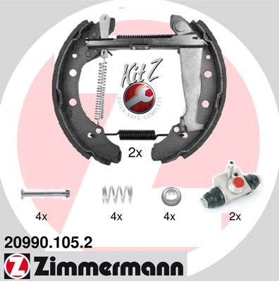 Brake Shoe Set - 20990.105.2 ZIMMERMANN