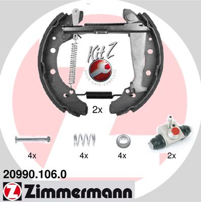 Brake Shoe Set - 20990.106.0 ZIMMERMANN