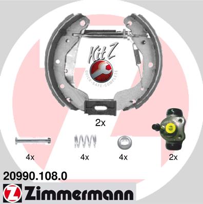 Brake Shoe Set - 20990.108.0 ZIMMERMANN