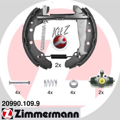 Brake Shoe Set - 20990.109.9 ZIMMERMANN