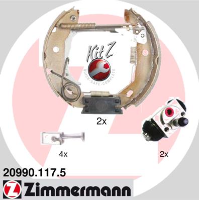 Brake Shoe Set - 20990.117.5 ZIMMERMANN
