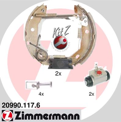 Brake Shoe Set - 20990.117.6 ZIMMERMANN