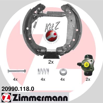 Brake Shoe Set - 20990.118.0 ZIMMERMANN