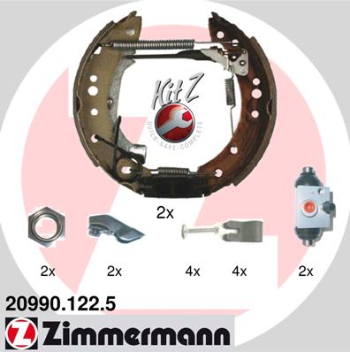 Brake Shoe Set - 20990.122.5 ZIMMERMANN