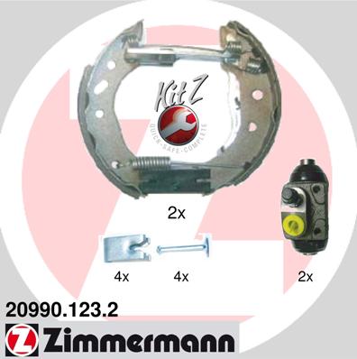 Bremsbackensatz - 20990.123.2 ZIMMERMANN