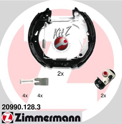 Brake Shoe Set - 20990.128.3 ZIMMERMANN