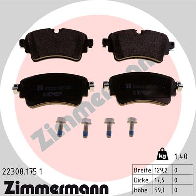Kit pastiglie freno, Freno a disco - 22308.175.1 ZIMMERMANN