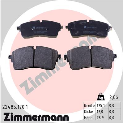 Kit pastiglie freno, Freno a disco - 22485.170.1 ZIMMERMANN
