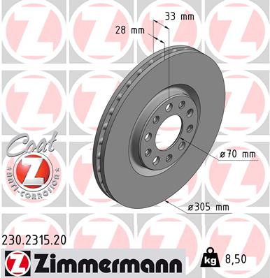 Discofreno - 230.2315.20 ZIMMERMANN