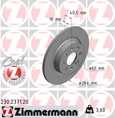 Discofreno - 230.2371.20 ZIMMERMANN