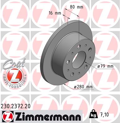 Discofreno - 230.2372.20 ZIMMERMANN