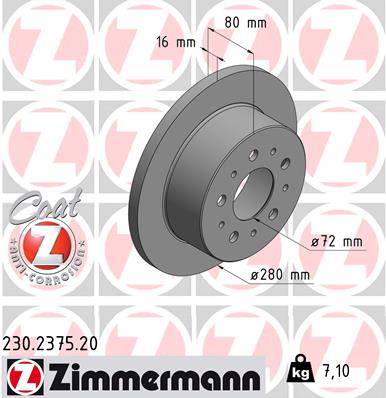 Discofreno - 230.2375.20 ZIMMERMANN
