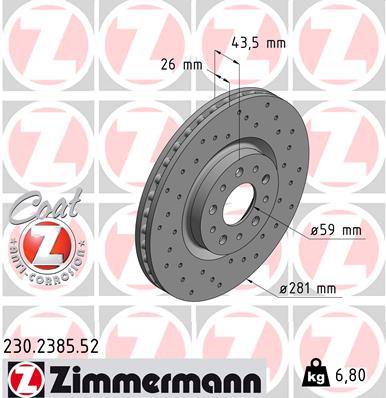 Discofreno - 230.2385.52 ZIMMERMANN