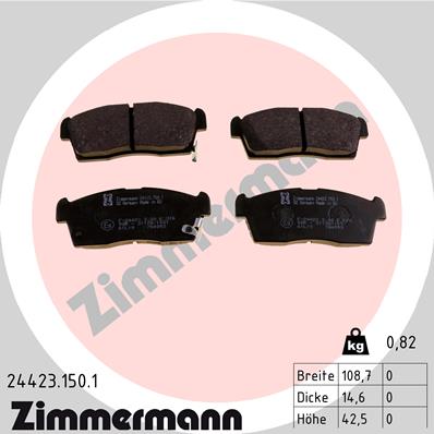 Kit pastiglie freno, Freno a disco - 24423.150.1 ZIMMERMANN