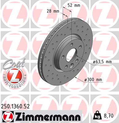 Discofreno - 250.1360.52 ZIMMERMANN