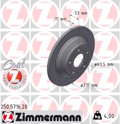 Discofreno - 250.5716.20 ZIMMERMANN