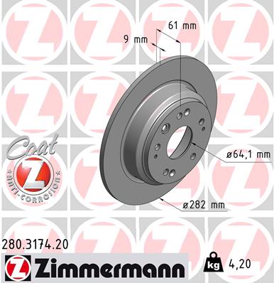 Discofreno - 280.3174.20 ZIMMERMANN