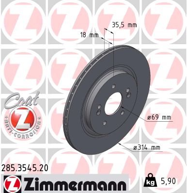 Discofreno - 285.3545.20 ZIMMERMANN