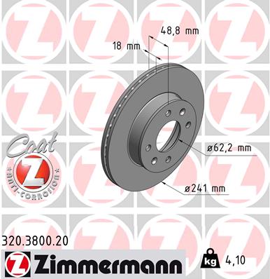 Discofreno - 320.3800.20 ZIMMERMANN