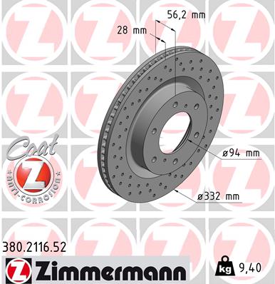 Discofreno - 380.2116.52 ZIMMERMANN