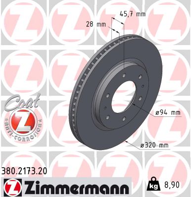Discofreno - 380.2173.20 ZIMMERMANN
