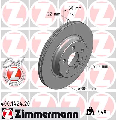 Discofreno - 400.1424.20 ZIMMERMANN