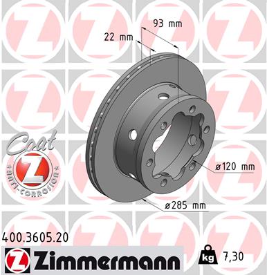 Discofreno - 400.3605.20 ZIMMERMANN