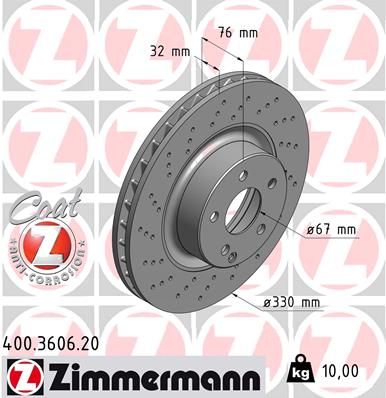 Discofreno - 400.3606.20 ZIMMERMANN