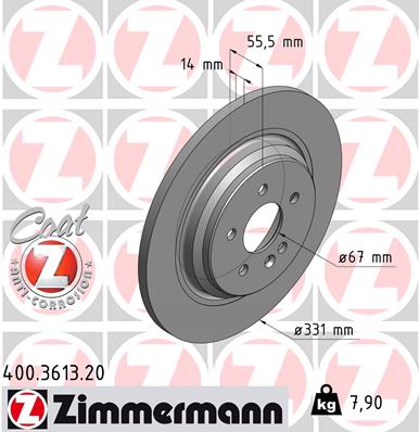 Discofreno - 400.3613.20 ZIMMERMANN