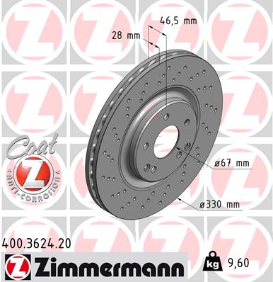 Discofreno - 400.3624.20 ZIMMERMANN