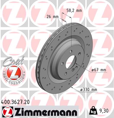 Discofreno - 400.3627.20 ZIMMERMANN