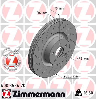 Discofreno - 400.3634.20 ZIMMERMANN
