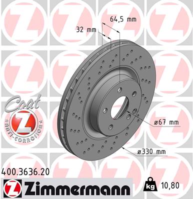 Discofreno - 400.3636.20 ZIMMERMANN