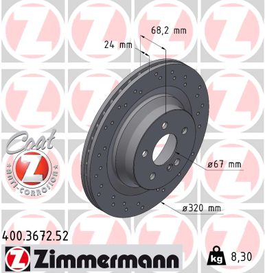 Discofreno - 400.3672.52 ZIMMERMANN
