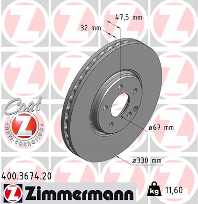 Discofreno - 400.3674.20 ZIMMERMANN
