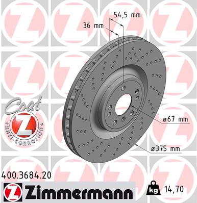 Discofreno - 400.3684.20 ZIMMERMANN