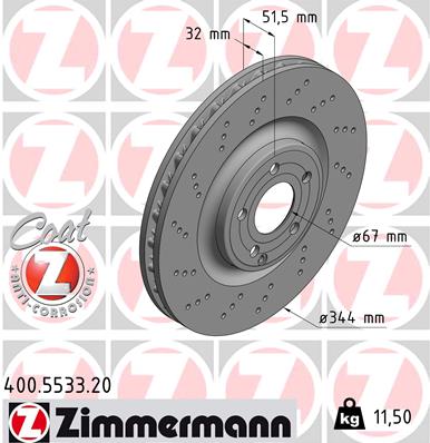 Discofreno - 400.5533.20 ZIMMERMANN