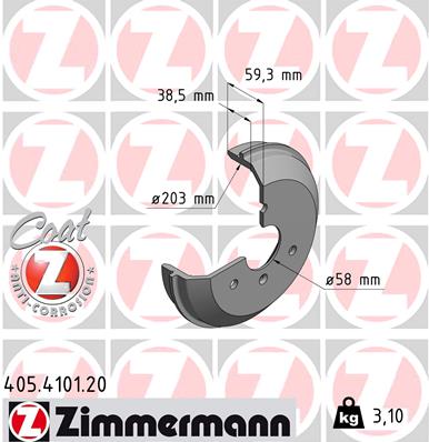 Brake Drum - 405.4101.20 ZIMMERMANN