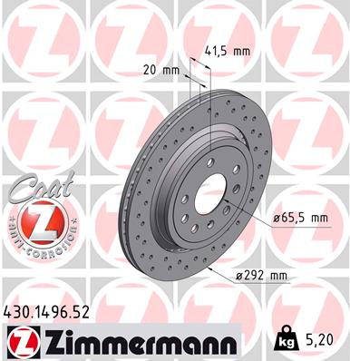 Discofreno - 430.1496.52 ZIMMERMANN