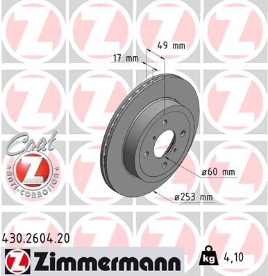 Discofreno - 430.2604.20 ZIMMERMANN